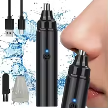 ماكينة تشذيب شعر الأنف القابلة لإعادة الشحن ومزيل شعر الوجه للرجال ماكينة حلاقة شعر الأنف لتصفية الأنف - أداة تهذيب محمولة لـ