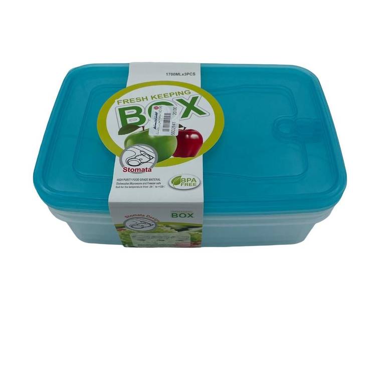 Food Storage Plastic 1700ML – 3 Pieces