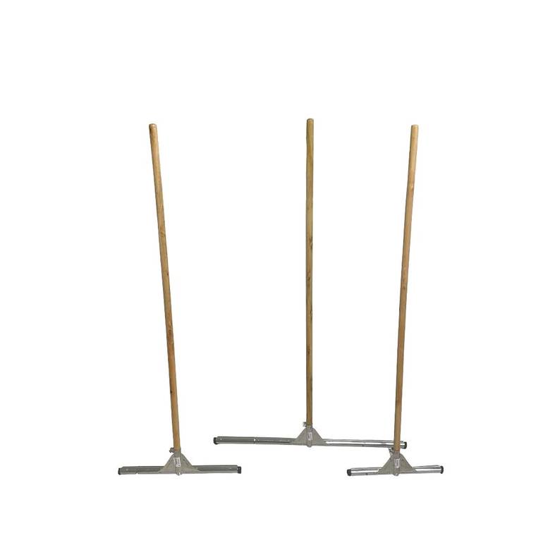 Wooden Mop with Metal Base 
