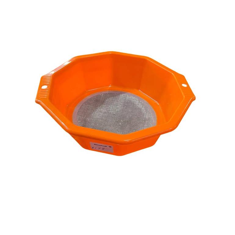 Octagonal Plastic Flour Sifter (Orange)