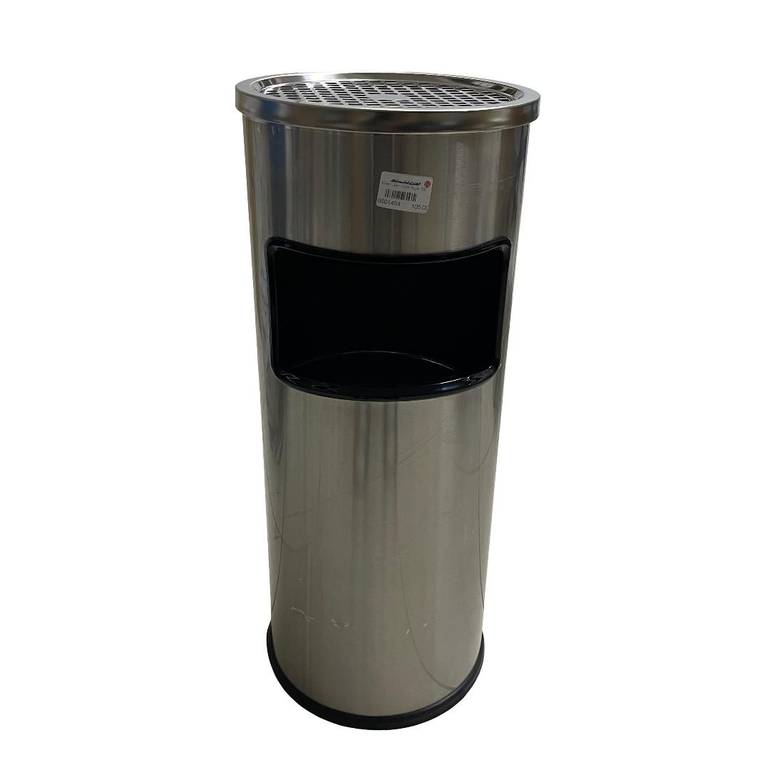 Stainless Steel Trash Bin with Ashtray