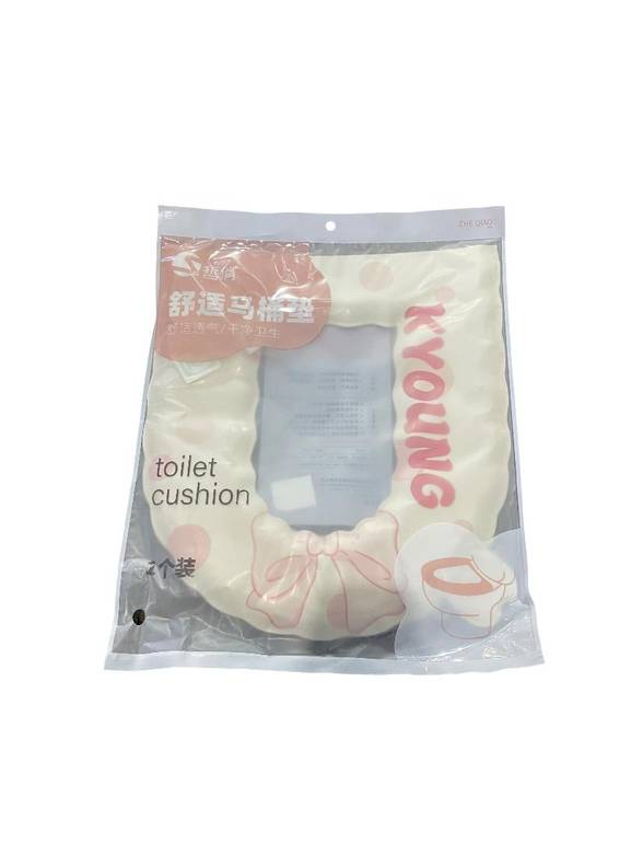 Soft Toilet Seat Cushion with Cartoon Design.