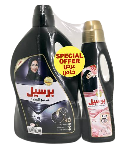 برسيل شامبو العباية مع هدية انتعاش الورود - 3 لتر