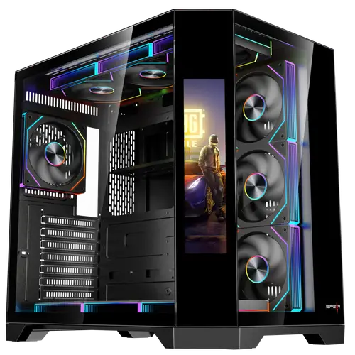DOST60PLUS ARGB ATX Secondary Screen Black