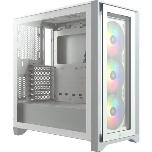 CORSAIR iCUE 4000X RGB Mid-Tower Case White