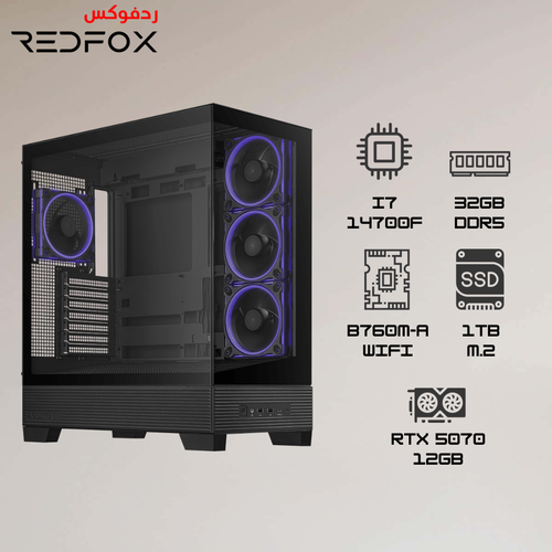 تجميعة بي سي i7-14700F┃RTX5070 (B760) مدعوم من أسوس