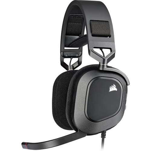 CORSAIR HS80 RGB Wired Gaming Headphone Black