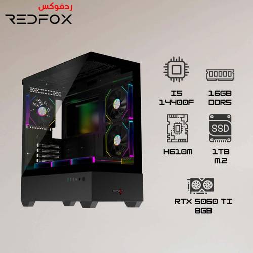 تجميعة بي سي i5-14400F┃RTX5060Ti (H610) 