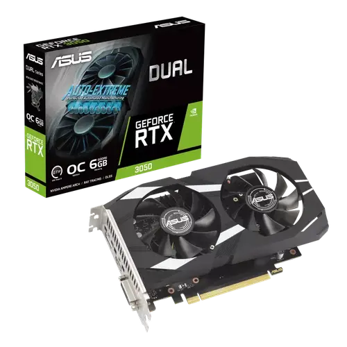ASUS Dual GeForce RTX 3050 6GB OC Edition Graphics Card