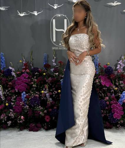 Navy and sugar dress