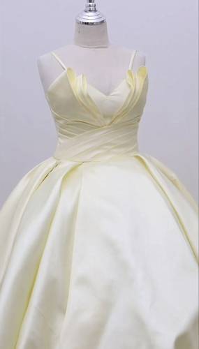 Yellow evening dress
