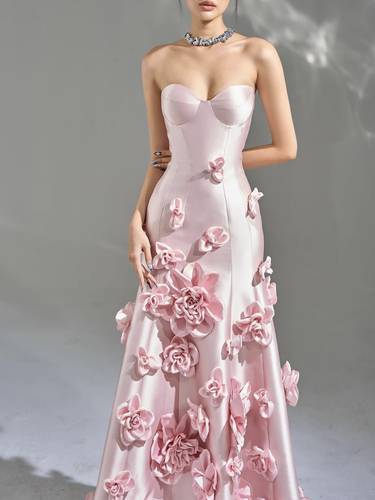 Fishtail floral dress