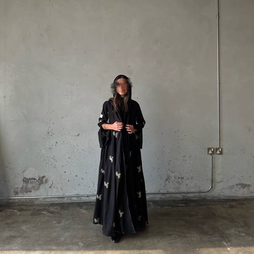 Abaya #4 بقماش صيفي لنن 