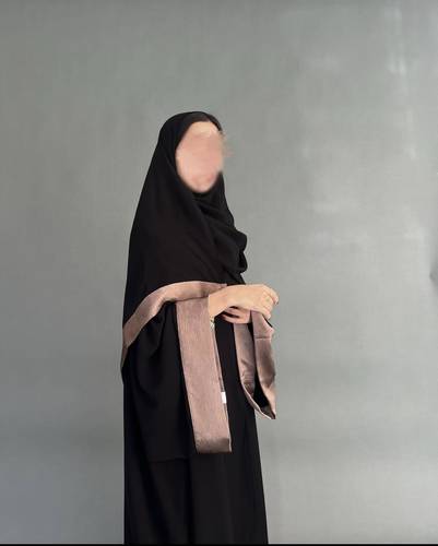 abaya #142 باللون البني