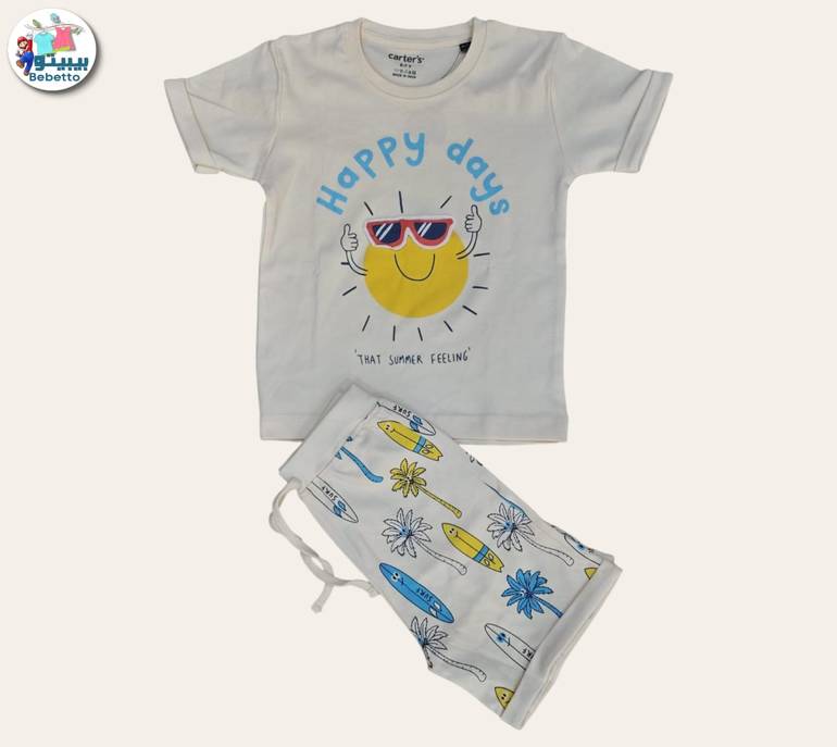 2pcs Short-sleeved T'shirt and matching shorts 600F \ G523201
