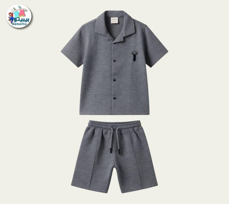 Short-Sleeved Shirt And Matching Shorts 350E \ G519135