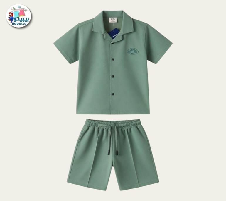 Short-Sleeved Shirt And Matching Shorts 350E \ G519138
