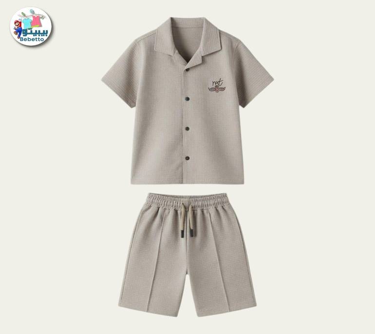 Short-Sleeved Shirt And Matching Shorts 350D \ G519136