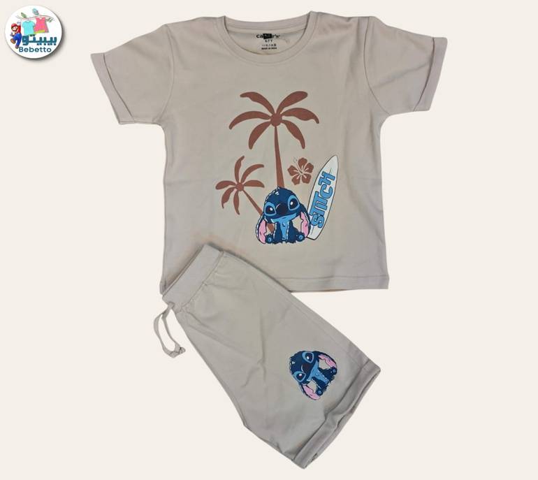 2pcs Short-sleeved T'shirt and matching shorts 600D \ G523185
