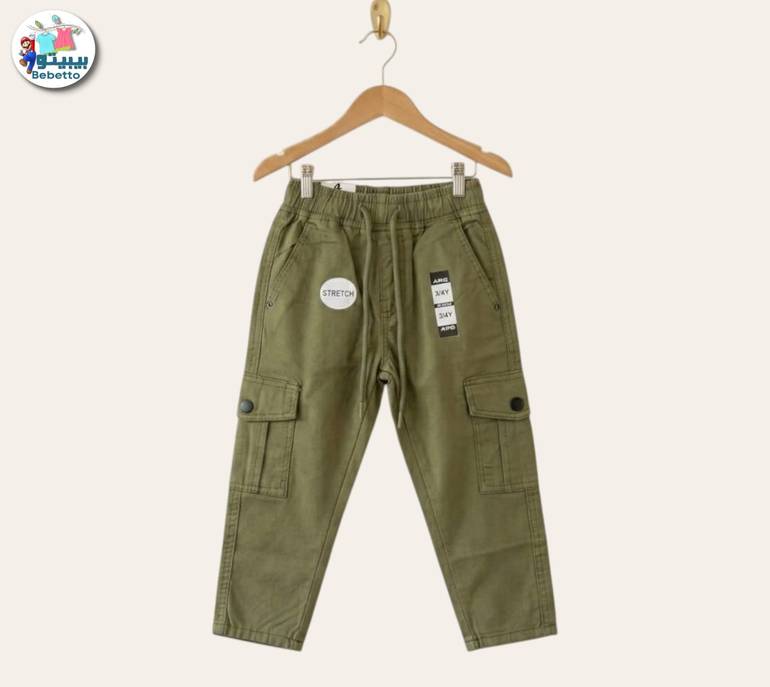 Boys Heavy Fade Clean Look Pure Cotton Cargo Jogger 400D \ G618725