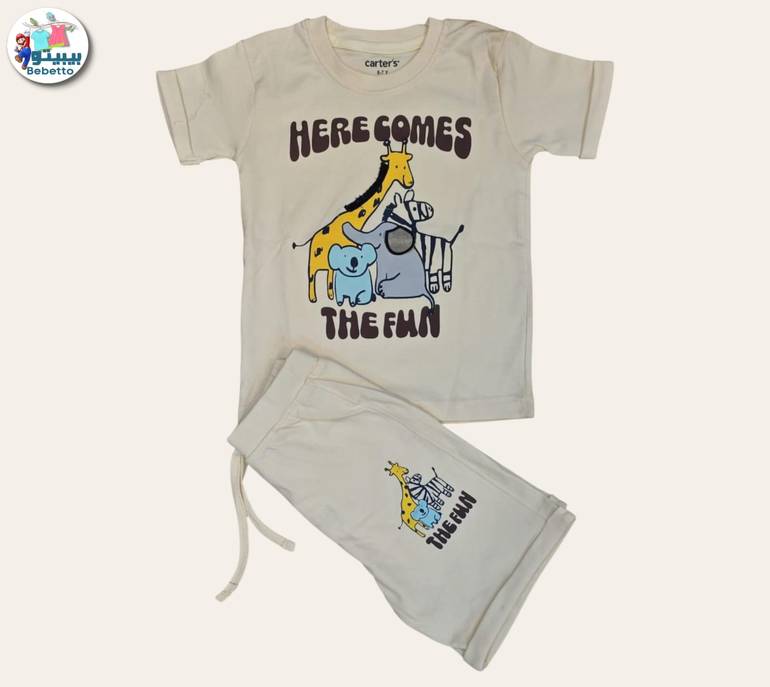 2pcs Short-sleeved T'shirt and matching shorts 650D \ G523172