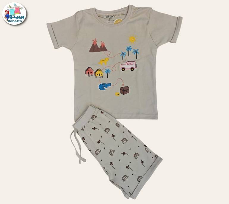2pcs Short-sleeved T'shirt and matching shorts 650B \ G523209