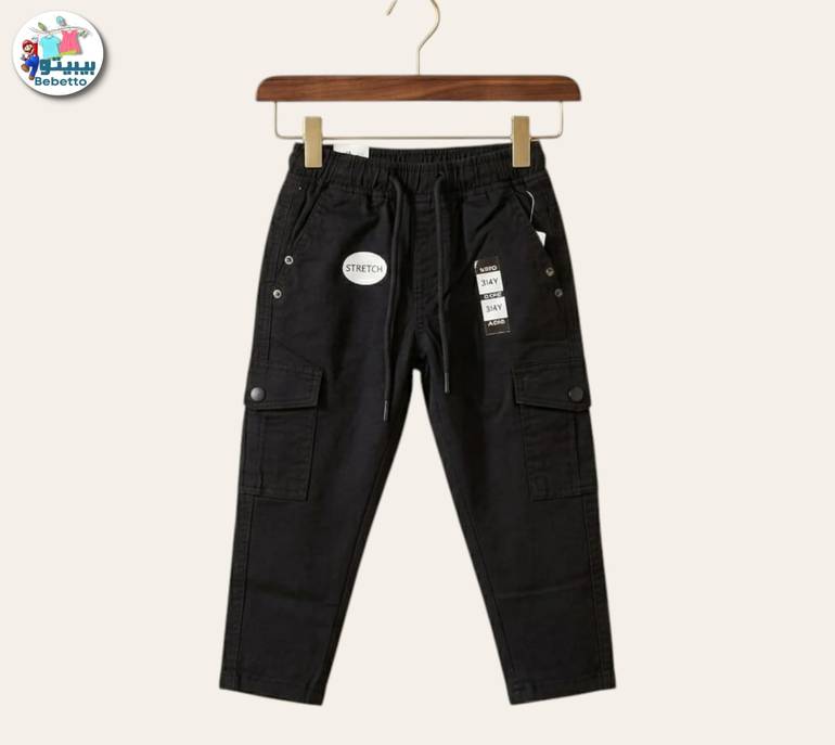 Boys Heavy Fade Clean Look Pure Cotton Cargo Jogger 400E \ G618728