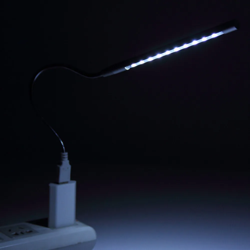 مفتاح لمس 10 مصابيح LED USB ضوء أبيض