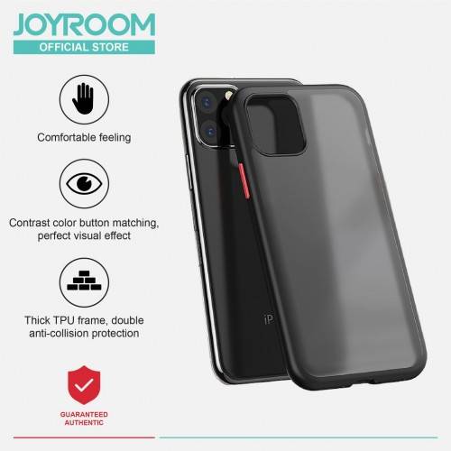جراب حماية لهاتف joyroom 11 pro max من سلسلة درع البقرة السوداء