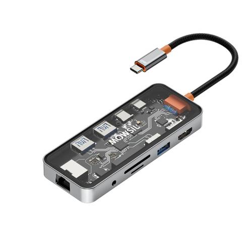 موزع Mowsil USB-C 10 في 1 من النوع C