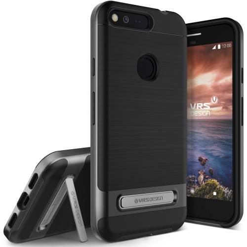 غطاء VRSDESIGN لهاتف Google Pixel XL / High Pro Shield / فضي داكن