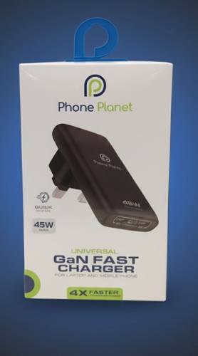شاحن حائط جديد من Phoneplanet بقوة 45 واط GaN