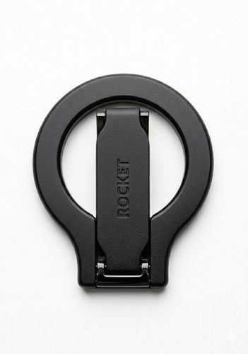 حامل مغناطيسي أسود من نوع Rocket Grip Magsafe