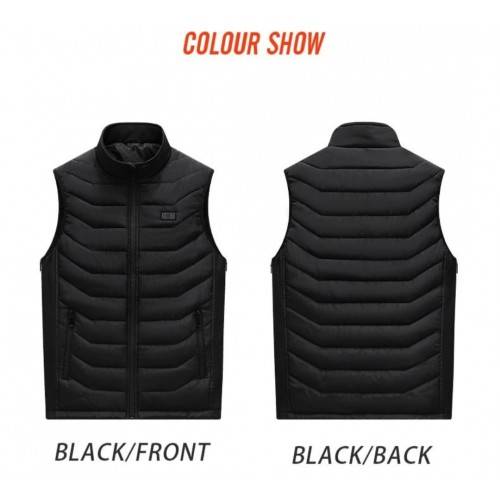 سترة تدفئة MRM BRO سوداء مقاس 2XL-3XL