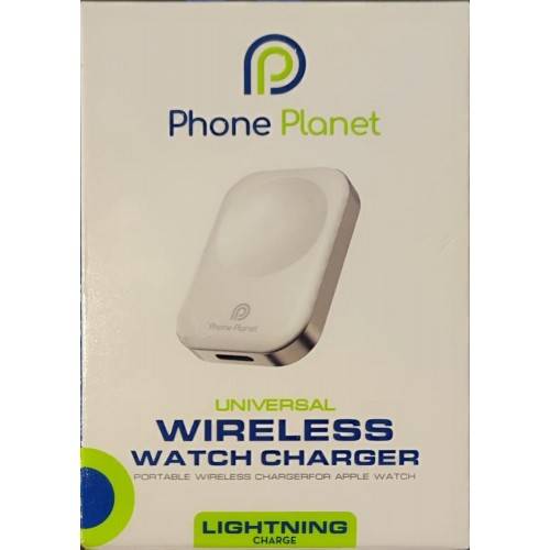 شاحن ساعة لاسلكي جديد من Phone Planet باللون الأبيض (11207)
