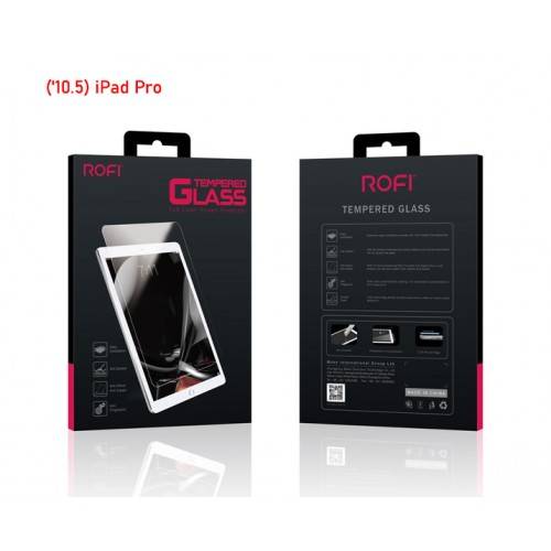 ROFI. زجاج مقسّى شفاف 2.5D (جهاز لوحي) iPad Pro (10.5 بوصة) شفاف