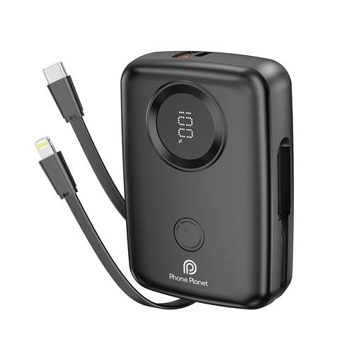 باور بانك متعدد المنافذ 4 في 1 من نيو فون بلانيت بسعة 10000 مللي أمبير/ساعة (11221)