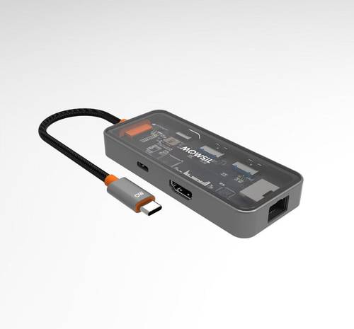 موزع Mowsil USB-C 6 في 1 من النوع C