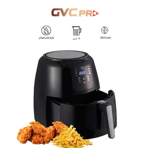 GVC PRO Air Fryer 9Ltr 1800 Watt  GVCAF-900D