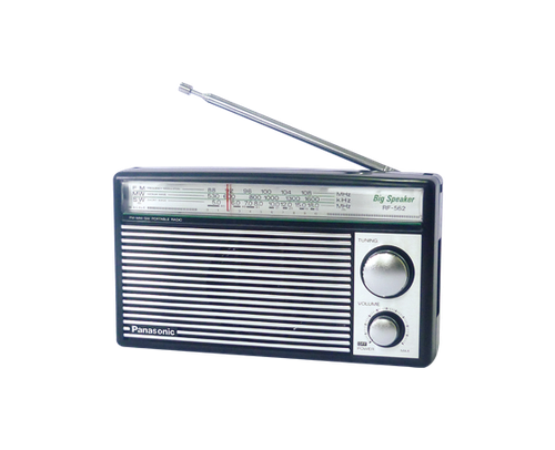 راديو Panasonic RF-562D AM FM SW ترانزستور الموجة القصيرة - تصميم قديم (يعمل بالبطارية)