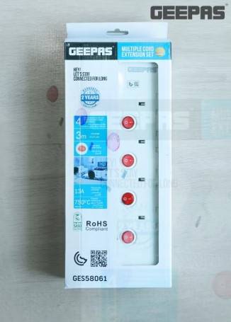 وصلة طاقة جيباس رباعية الاتجاهات 3 أمتار GES-58061