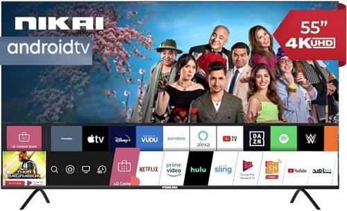 تلفزيون ذكي 55 بوصة 4K UHD LED يعمل بنظام أندرويد | نظام تشغيل أندرويد UHD-55SLED4/5-4K