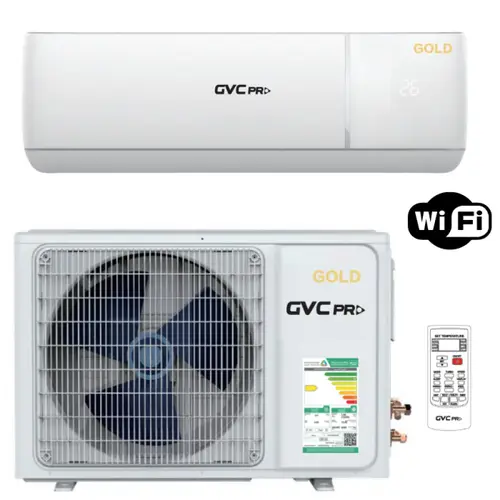 مكيف هواء سبليت GVC PRO بقدرة 22000 وحدة حرارية بريطانية، تبريد وتدفئة، مزود بتقنية واي فاي GVC-24HC/WI-GOLD