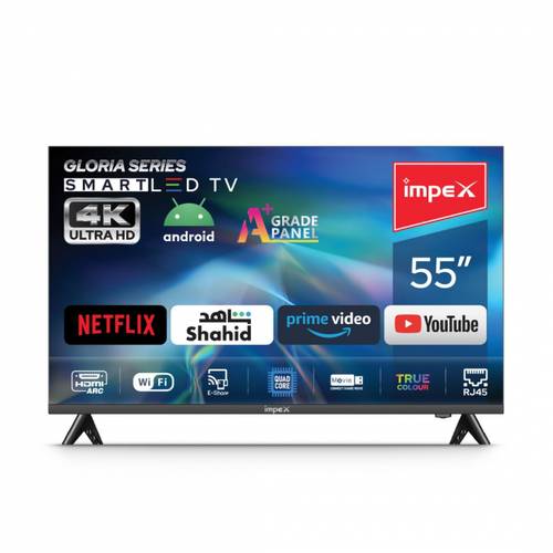 تلفزيون إمبكس 55 بوصة UHD ذكي LED | GLORIA 55 SMART 4K