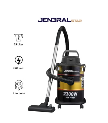 General Star 25 Liter Barrel Vacuum Cleaner, 2300 Watts - JENV-2300
