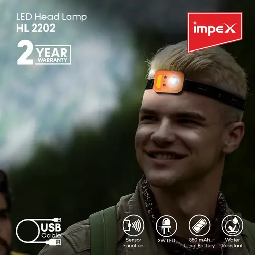 مصباح أمبي LED قابل لإعادة الشحن إمبكس | HL 2202