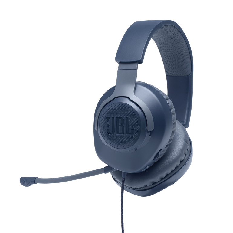 سماعات الالعاب كوانتوم 100 من JBL بصوت محيطي - باللون الأسود والأزرق 