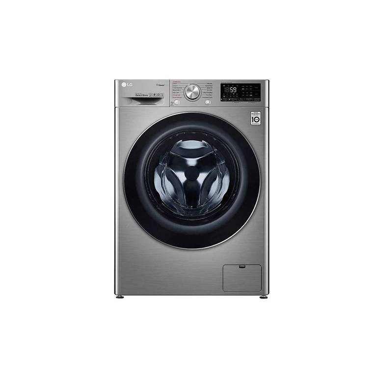 غسالة LG بباب أمامي حوض غسل سعة 10.5 كجم مع مجفف سعة 7 كجم، بلون فضي ، WSV1107XMT