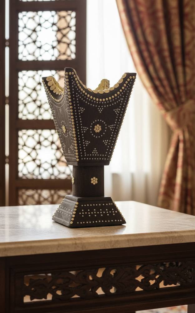 مبخرة حايل من خشب الاثل و النحاس صناعة يدويه خاصه يتم طلبها بعد الشراء