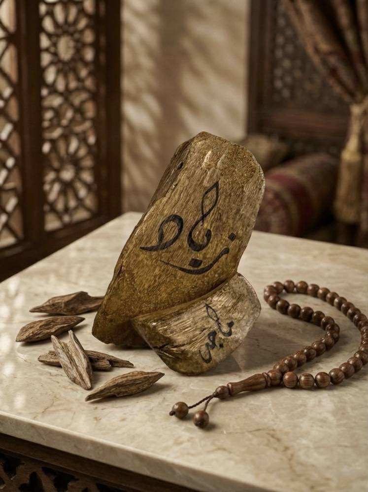 طباعة الاسم على كسرة العود 